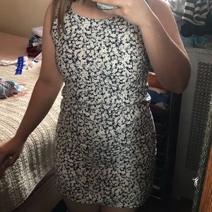 Daisy Dress | Navy x Yellow Flower Dress